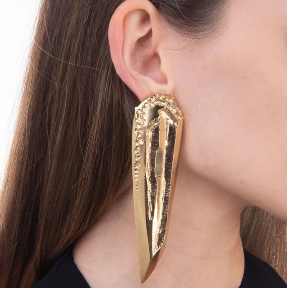 BALMAIN SINGLE STATEMENT EARRING - Picture 2 of 7